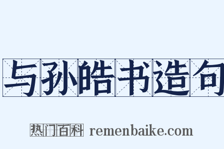 与孙皓书造句是什么意思的图片
